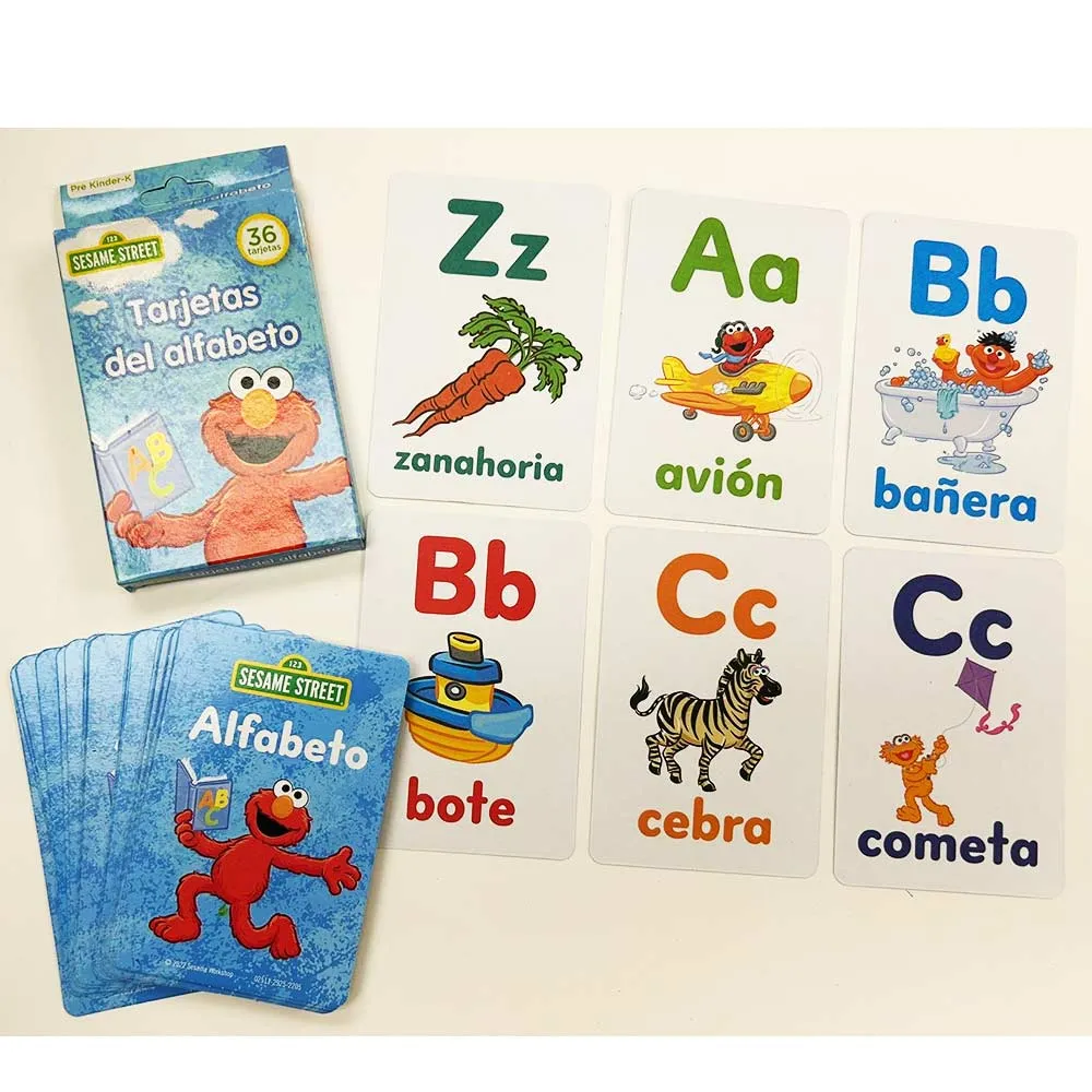 144 Spanish Flash Cards Kid Toddler Prek-K Learn Shape Color Number ABC Educate
