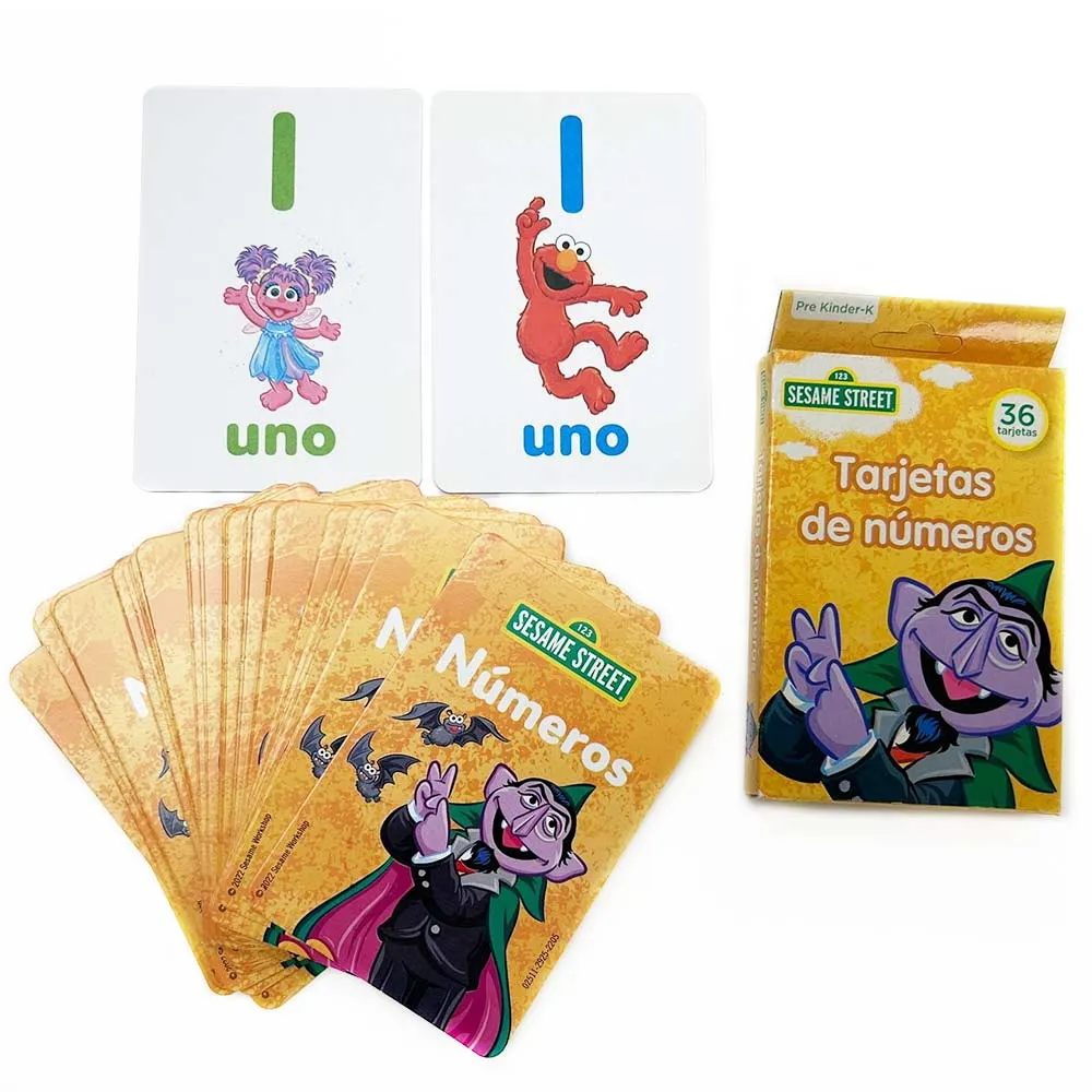 144 Spanish Flash Cards Kid Toddler Prek-K Learn Shape Color Number ABC Educate