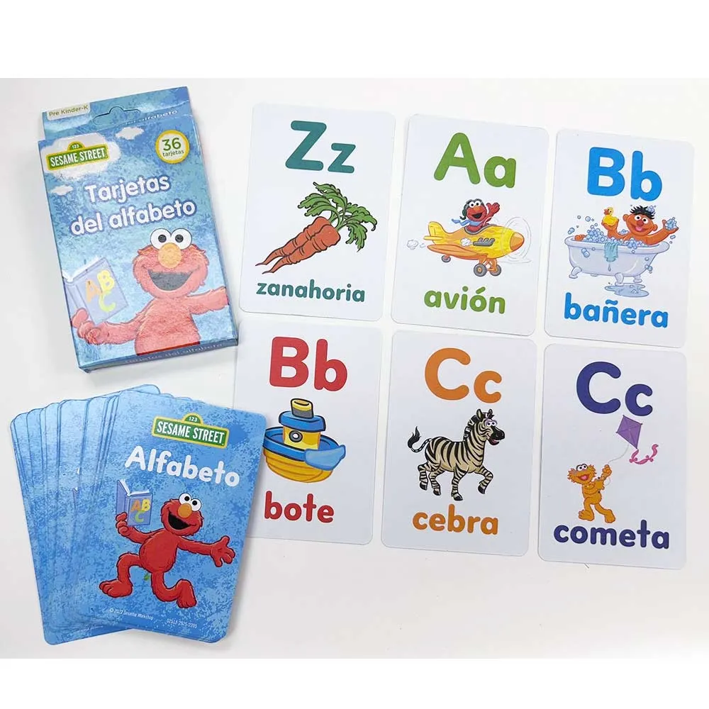 144 Spanish Flash Cards Kid Toddler Prek-K Learn Shape Color Number ABC Educate
