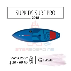 2018 KIDS STARBOARD SUP 7'4" x 25.5" PRO ASAP HIGH DENSITY RAIL