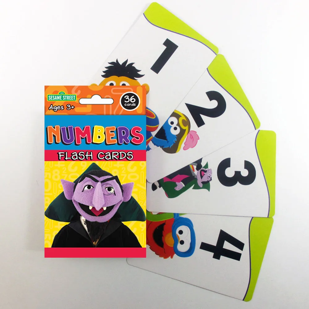 3 Sesame Street Flash Card Beginning Words Numbers Alphabet ABC Learning Kid Fun