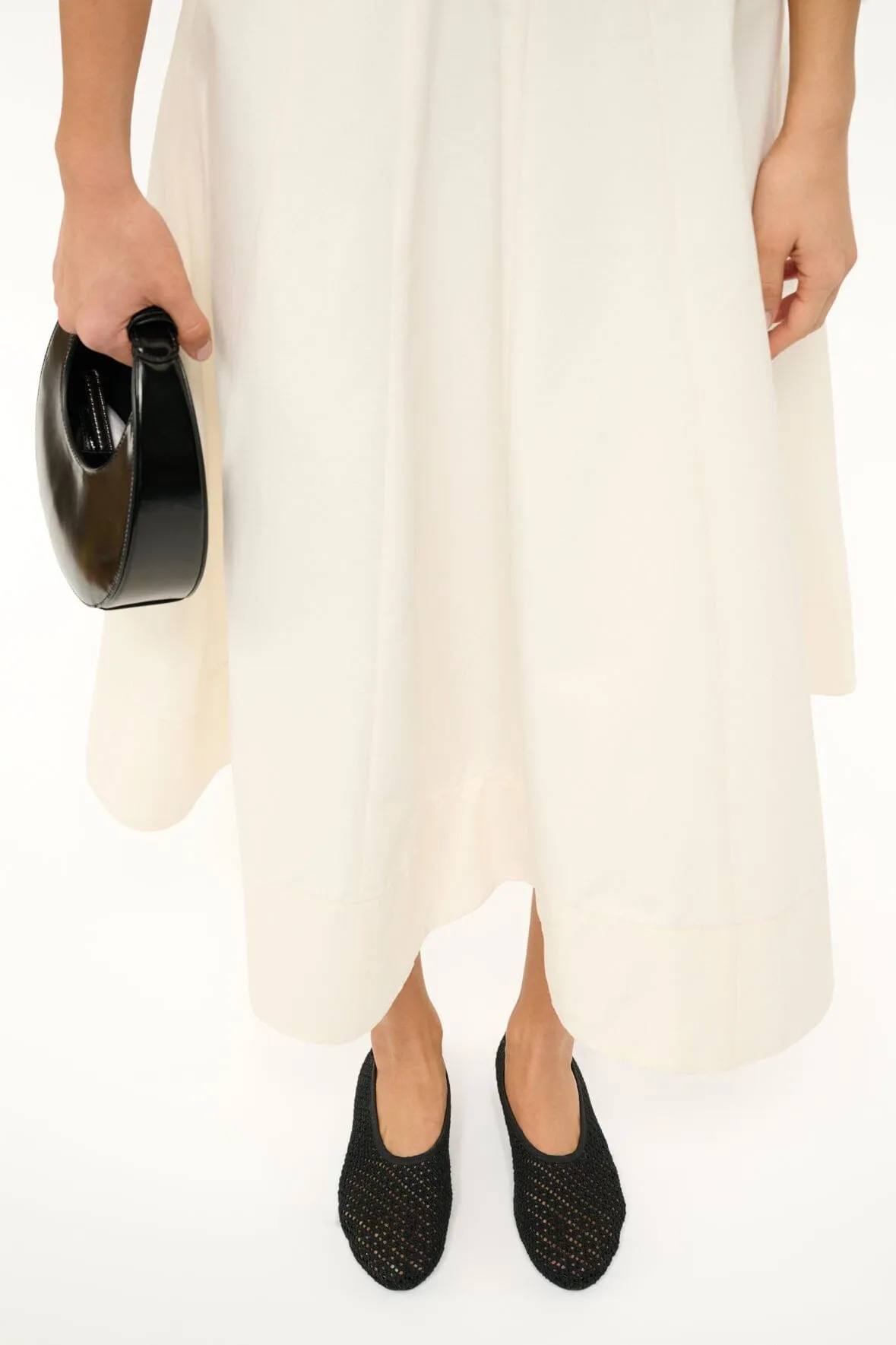 ALBA BALLET FLAT | BLACK CROCHET