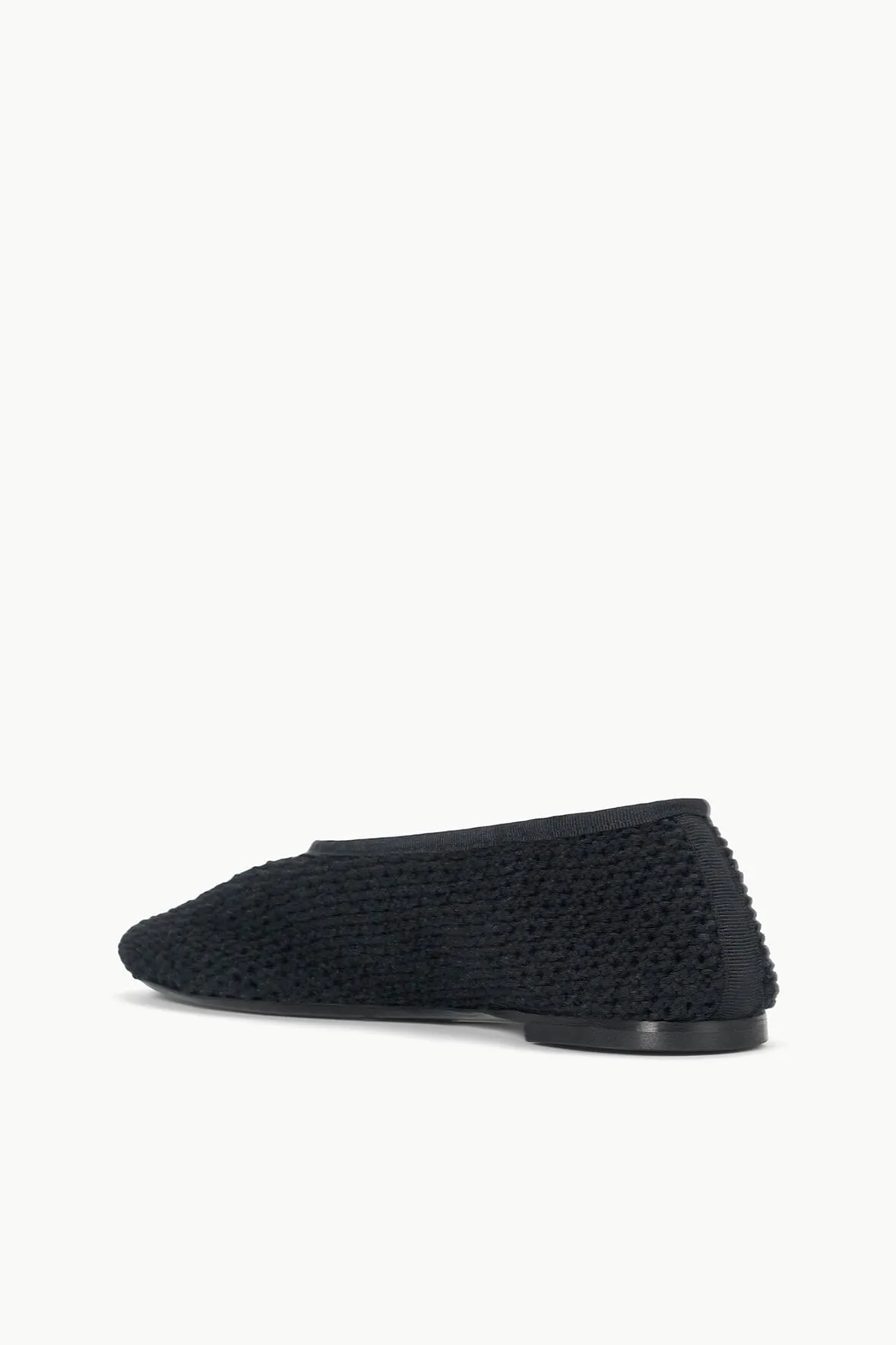 ALBA BALLET FLAT | BLACK CROCHET