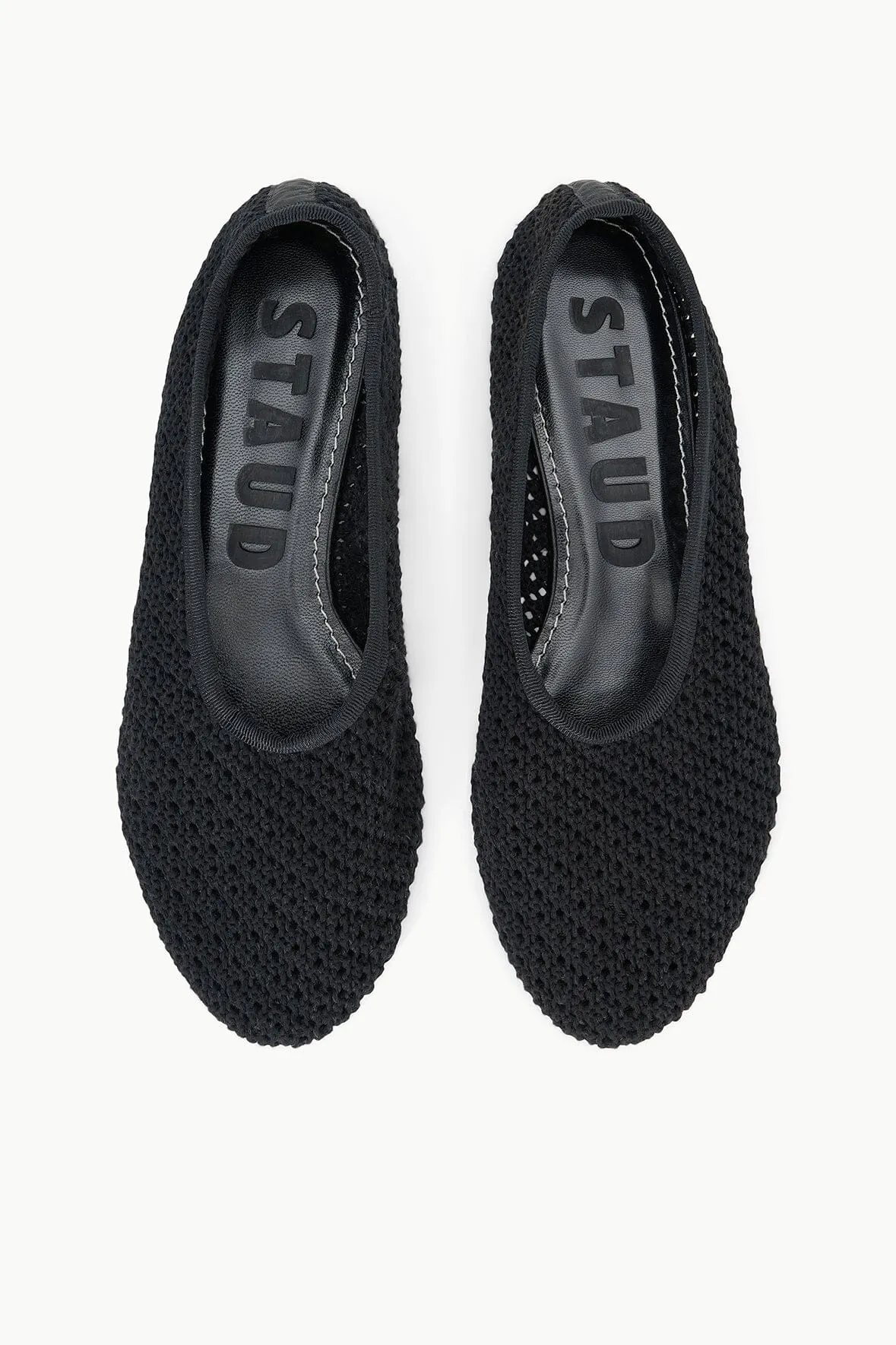 ALBA BALLET FLAT | BLACK CROCHET