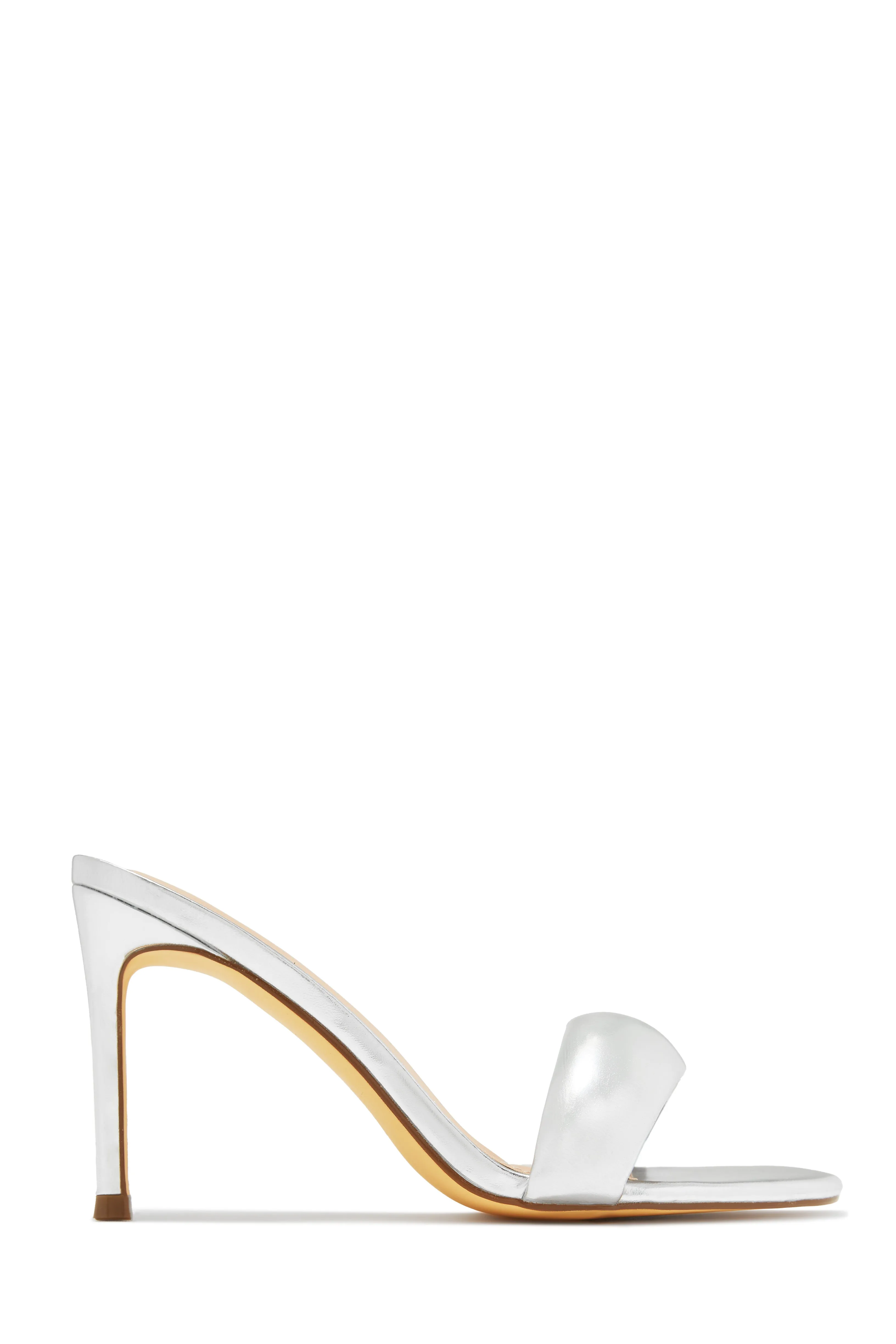 Alisha Mid Heel Mules - Gold