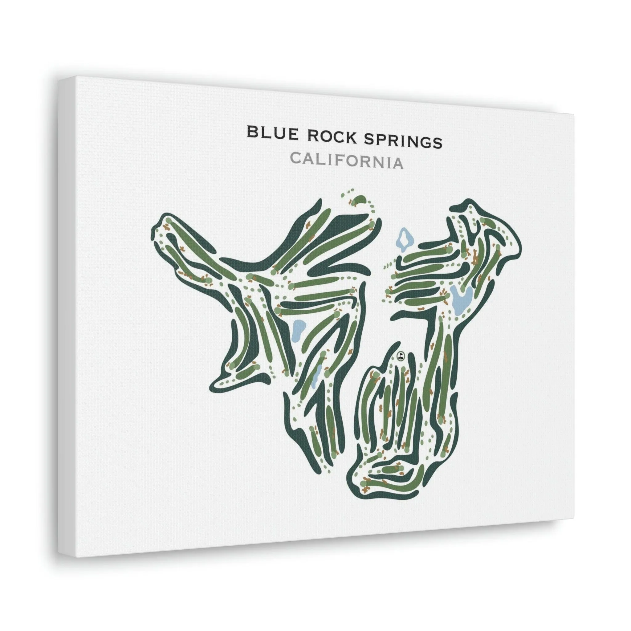 Blue Rock Springs, California - Printed Golf Courses