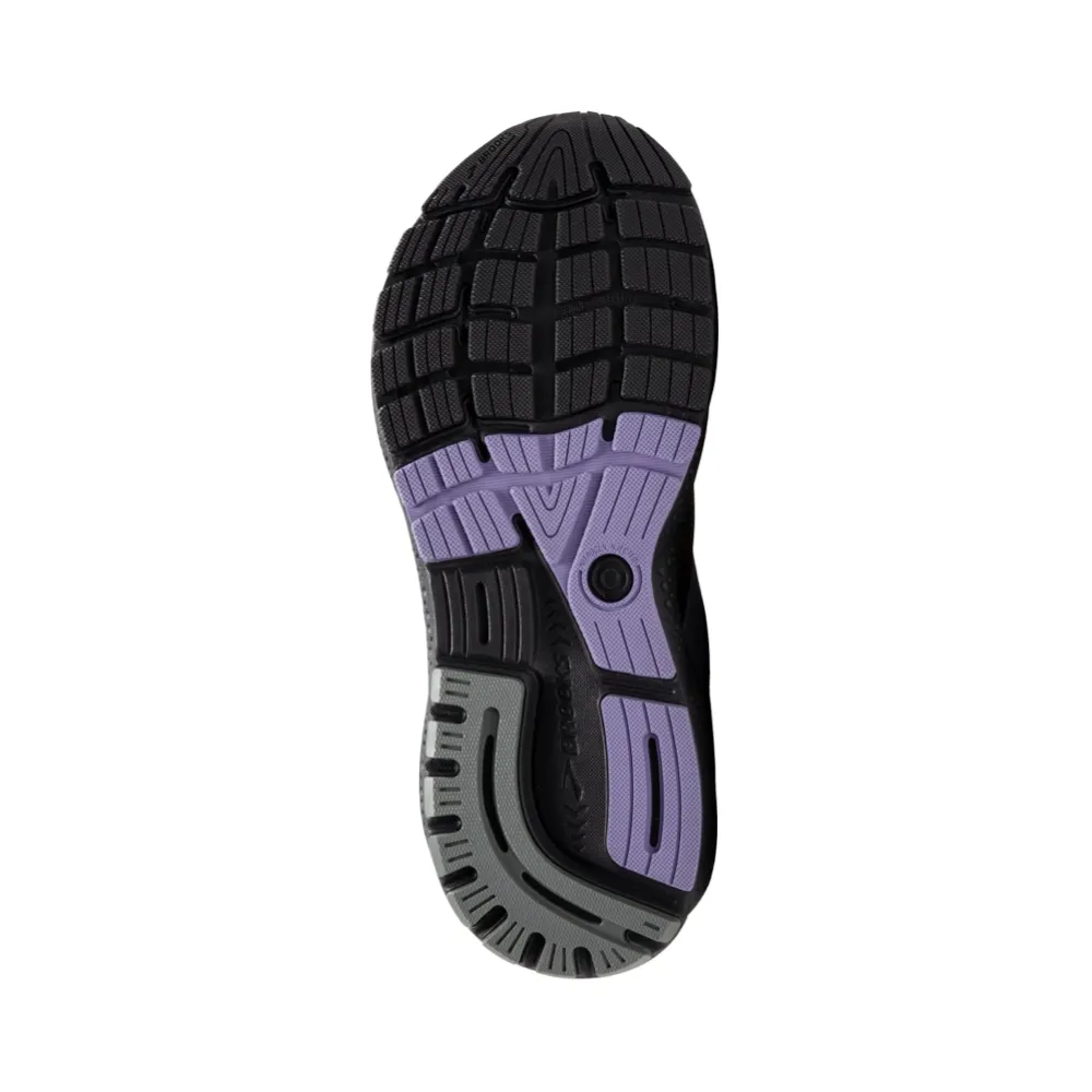 Brooks Women's Ghost 16 Sneaker in Ebony/Lavender/Copper