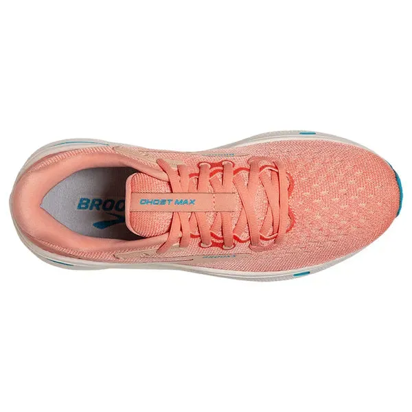 Brooks Women's Ghost Max Running Shoe - Papaya/Apricot/Blue 1203951B818