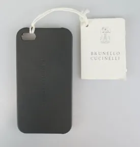 Brunello Cucinelli Ash Leather Iphone Case - Gray