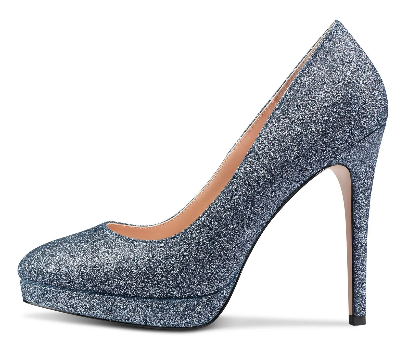 CASTAMERE Womens High Heels Platform Pumps Slip-on Stilettos 12CM Heel Office Dress Fashion Shoes