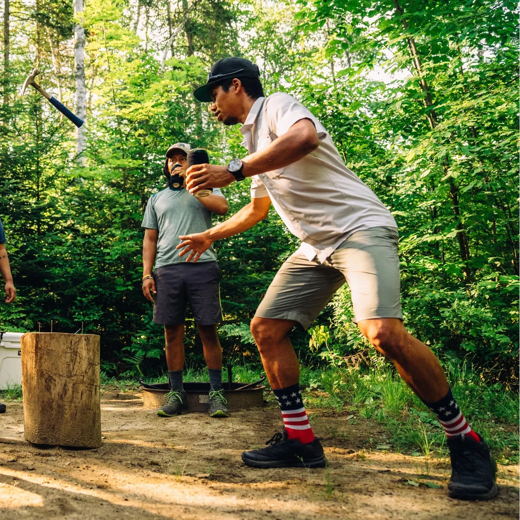 Darn Tough Men's Captain Stripe Micro Crew Lightweight Hiking Sock