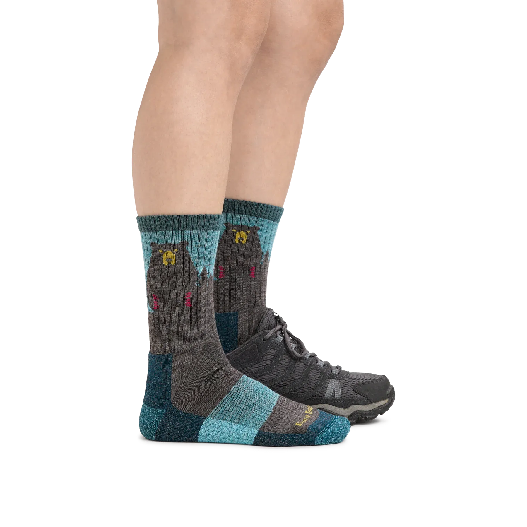 Darn Tough Women's Bear Town Micro Crew Lightweight Hiking Sock - Aqua