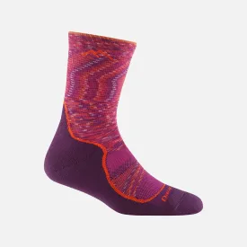 Darn Tough Women's Light Hiker Micro Crew Lightweight Hiking Sock - Lunar Pink