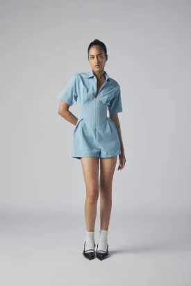 DENIM MEXI PLAYSUIT