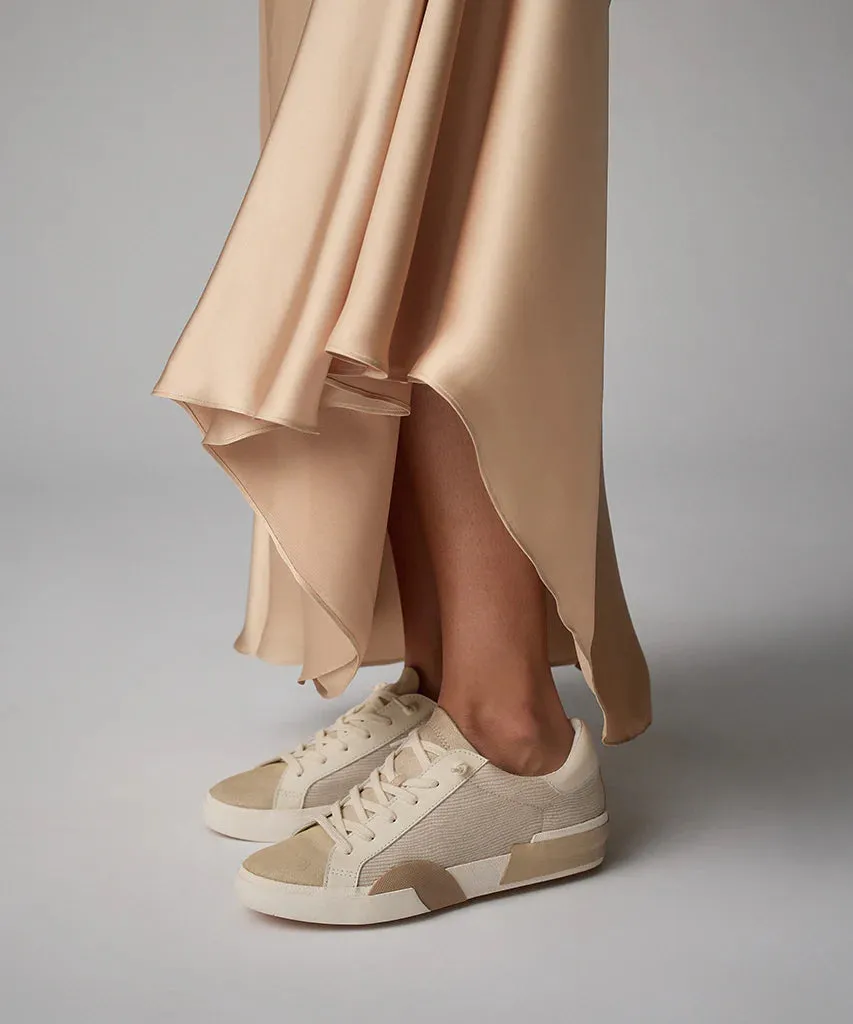 Dolce Vita White/Dune Leather Sneakers