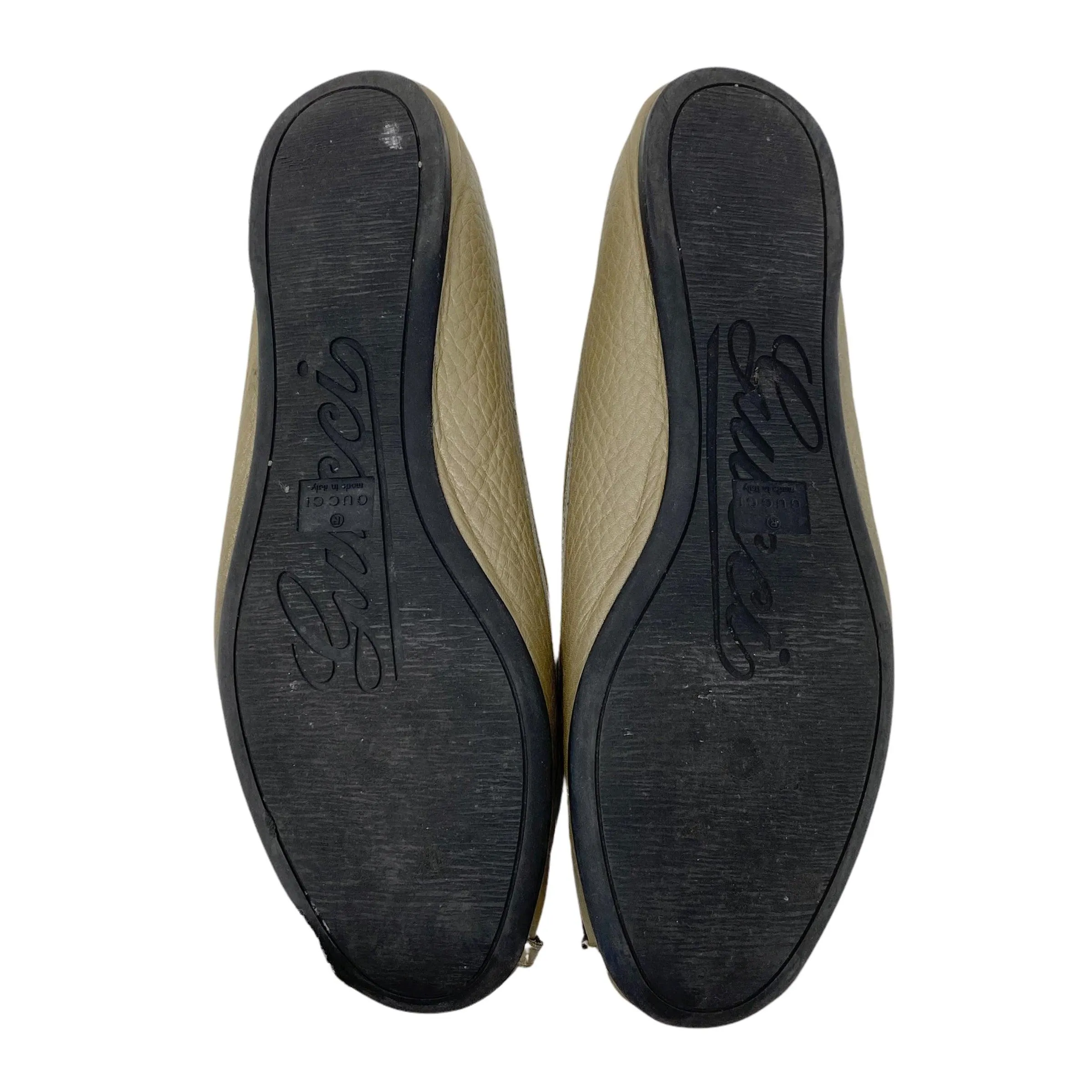 Gucci Metallic GG Ballet Flats 34.5