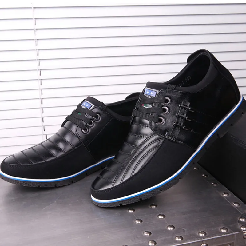 Men's Height Increasing Leather Casual Shoes