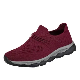Men/Women Flyknit Breathable Sneakers Slip On Shoes