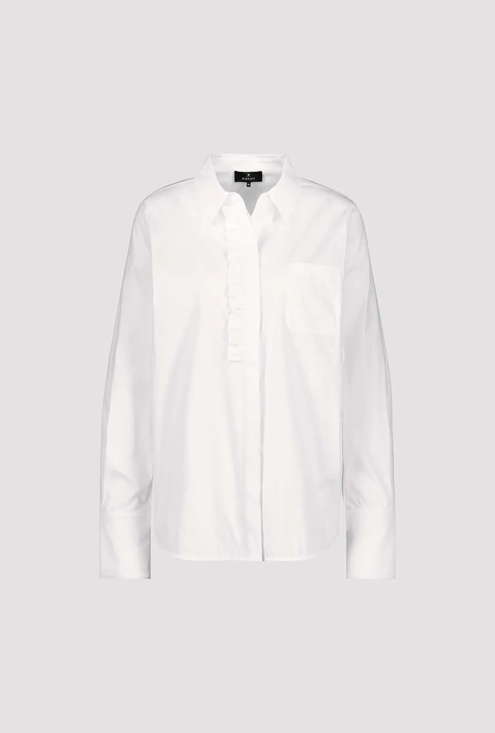 Monari L/S Collared Shirt with Frills M806566