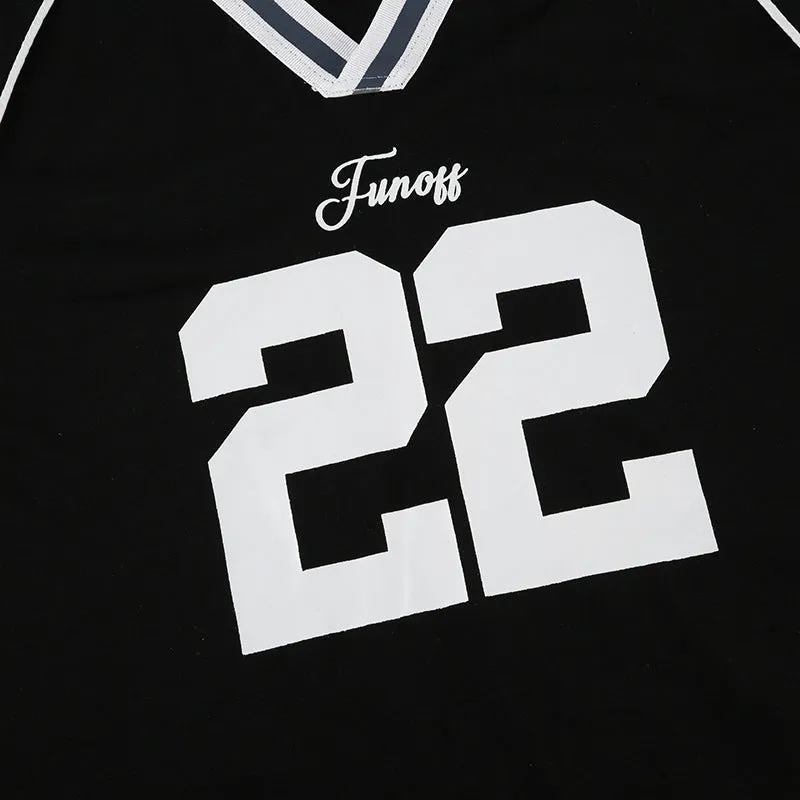 Oversized "22" Graphic Varsity Tee