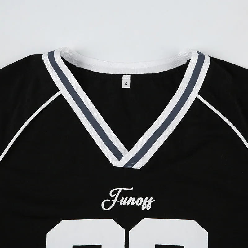 Oversized "22" Graphic Varsity Tee