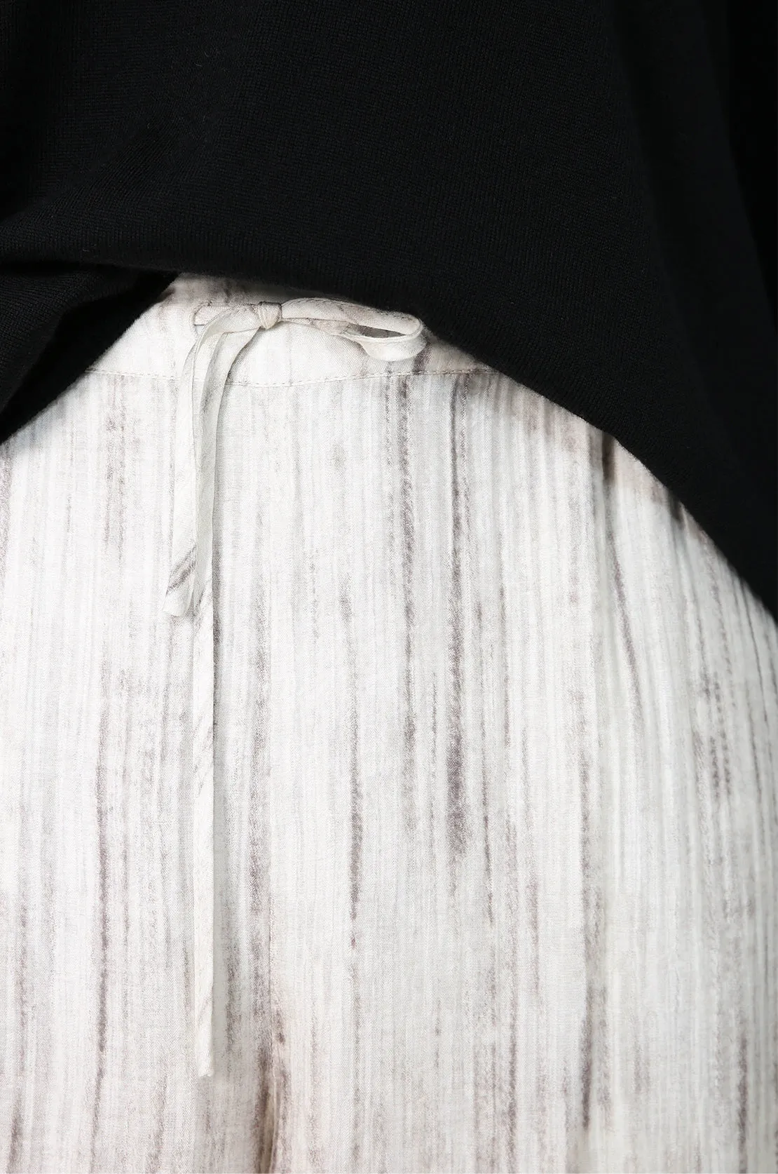 ranging contrast pant / ivory marle