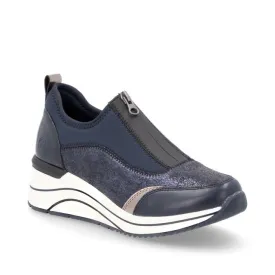 Remonte Womens Shoe D0T08-12  Blue Combi