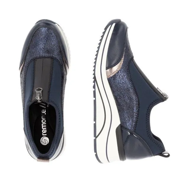 Remonte Womens Shoe D0T08-12  Blue Combi