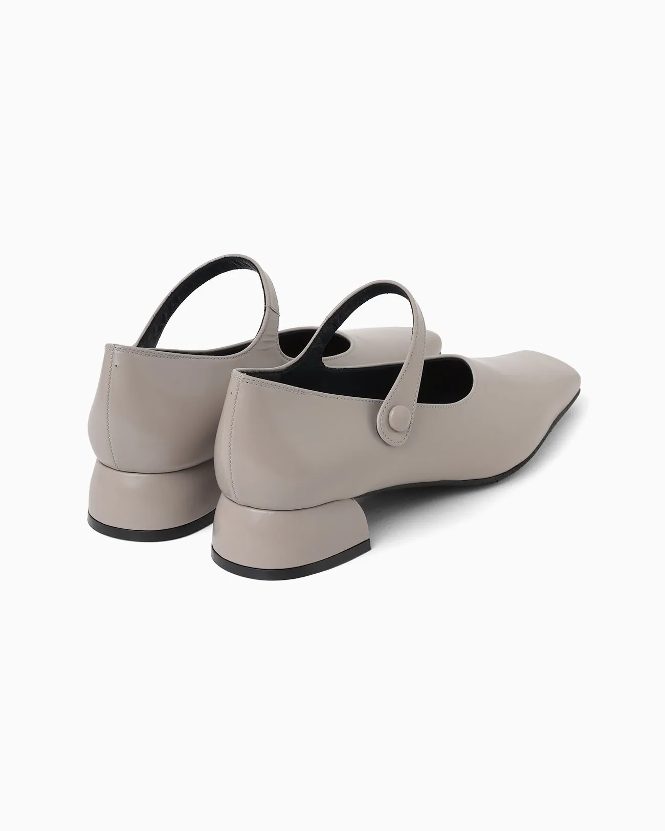 Square Toe Strap Heels