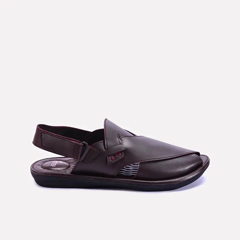 Stuart Maroon Peshawari Sandals 0140975
