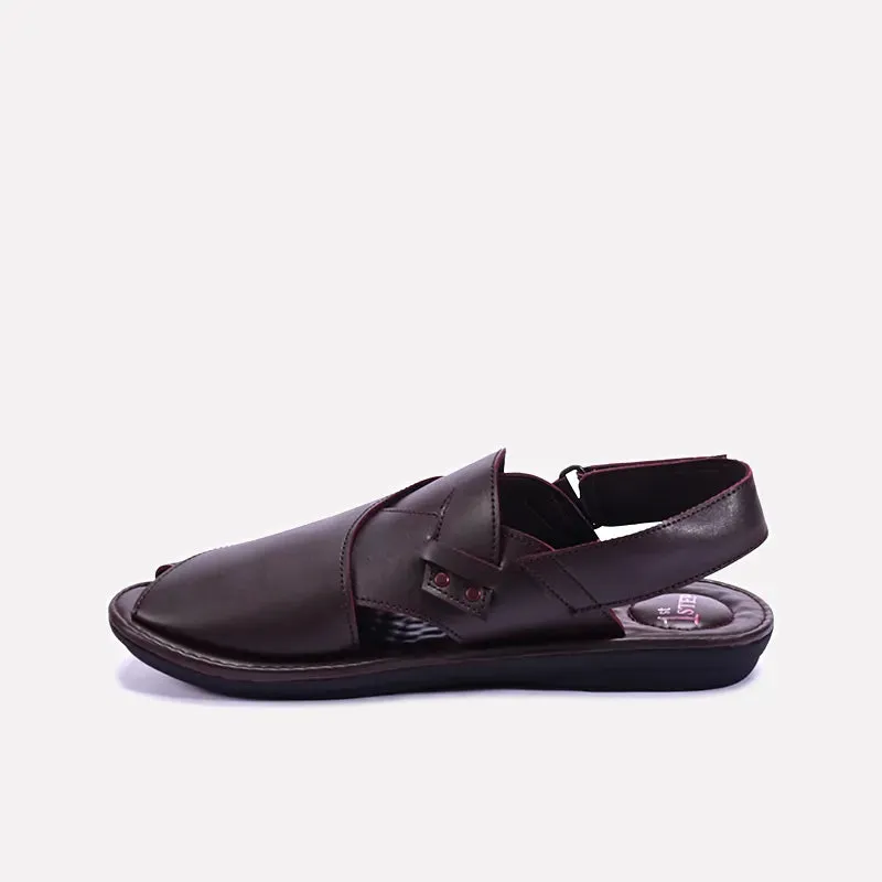 Stuart Maroon Peshawari Sandals 0140975