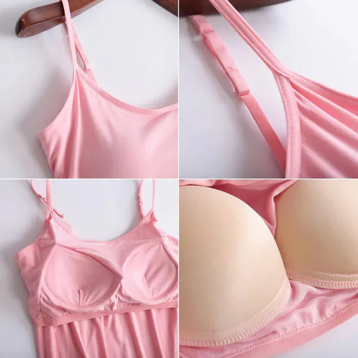 Tank Top With Built-In Bra  ( BUY 1 GET 1 FREE )