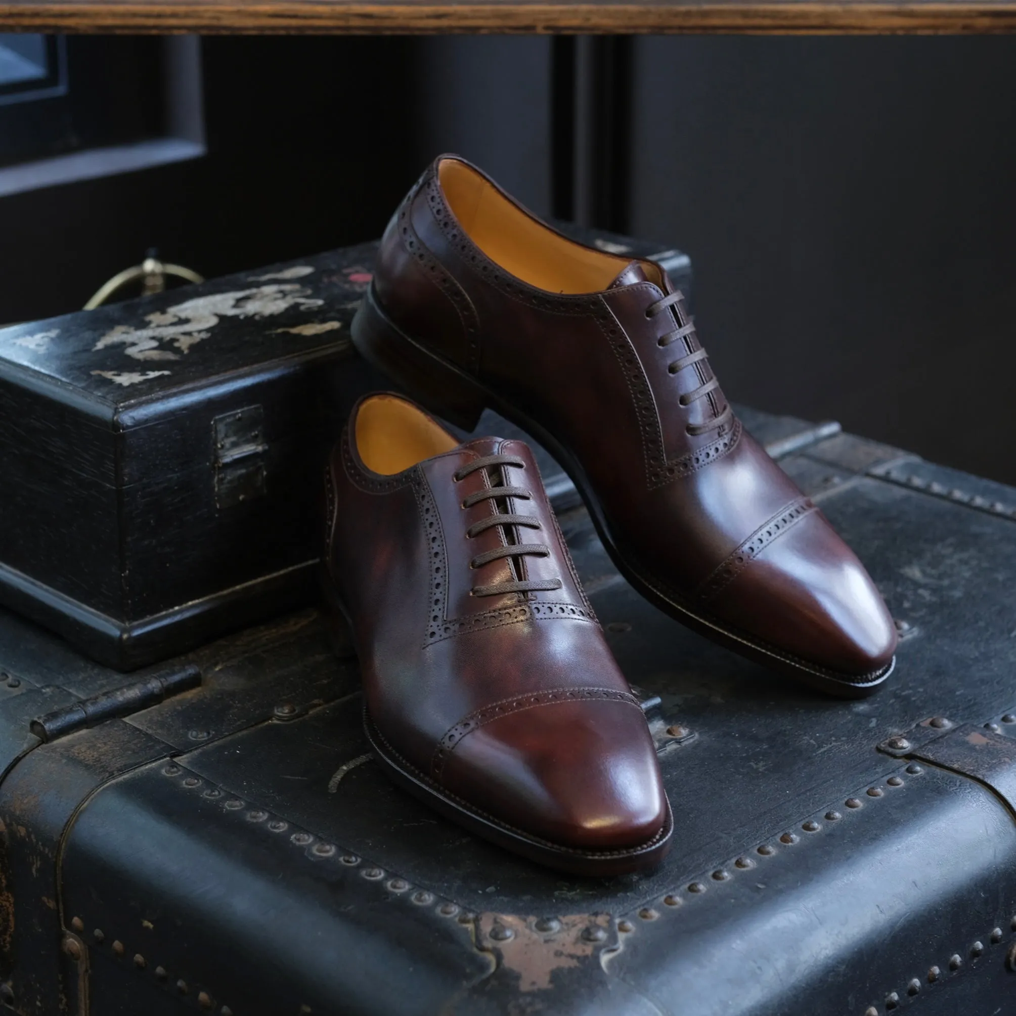 TLB Mallorca Artista Adelaide Punched Cap Toe Oxford (Van Gogh)