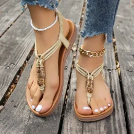 Toe Post Flats Sandals