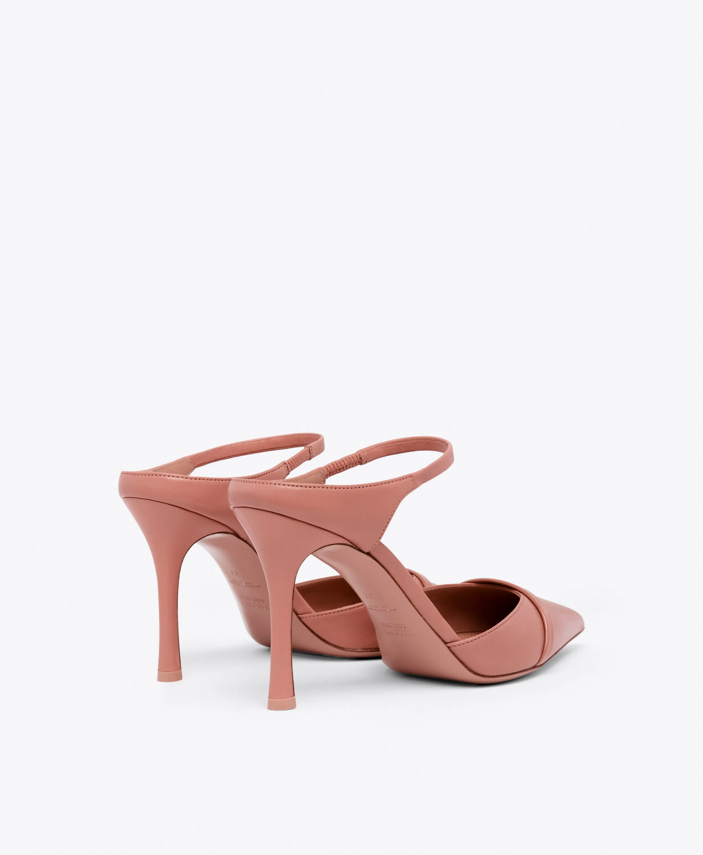 Uma 90 Pink Leather Mules