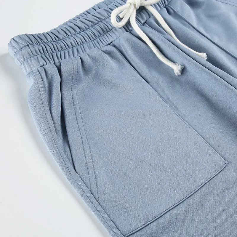 Wide-Leg Drawstring Lounge Pants
