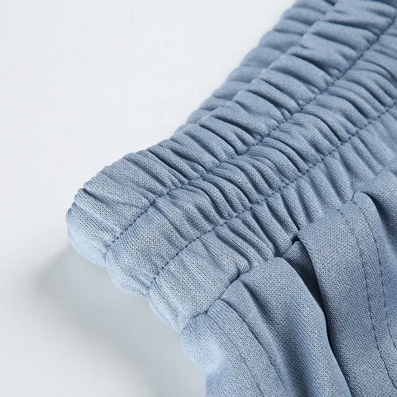 Wide-Leg Drawstring Lounge Pants