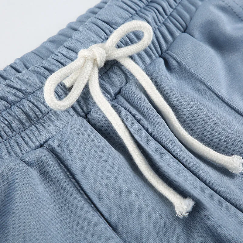 Wide-Leg Drawstring Lounge Pants