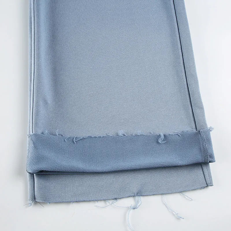 Wide-Leg Drawstring Lounge Pants