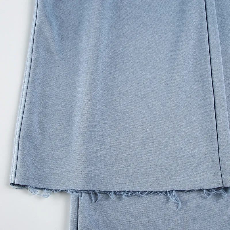 Wide-Leg Drawstring Lounge Pants