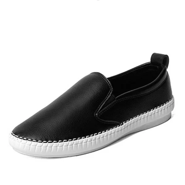 Women Casual Lace Up White Flat Shoes